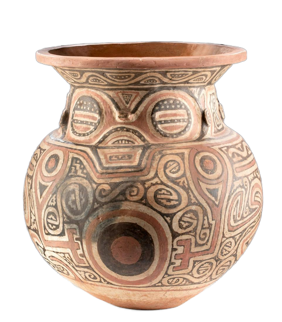 Large Marajoara Ceramic Decorated Urn, ex-Eugene Lions