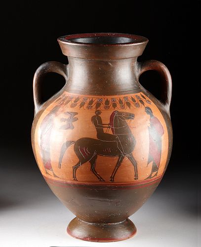 Greek Attic Belly Amphora by Princeton Painter, TLd