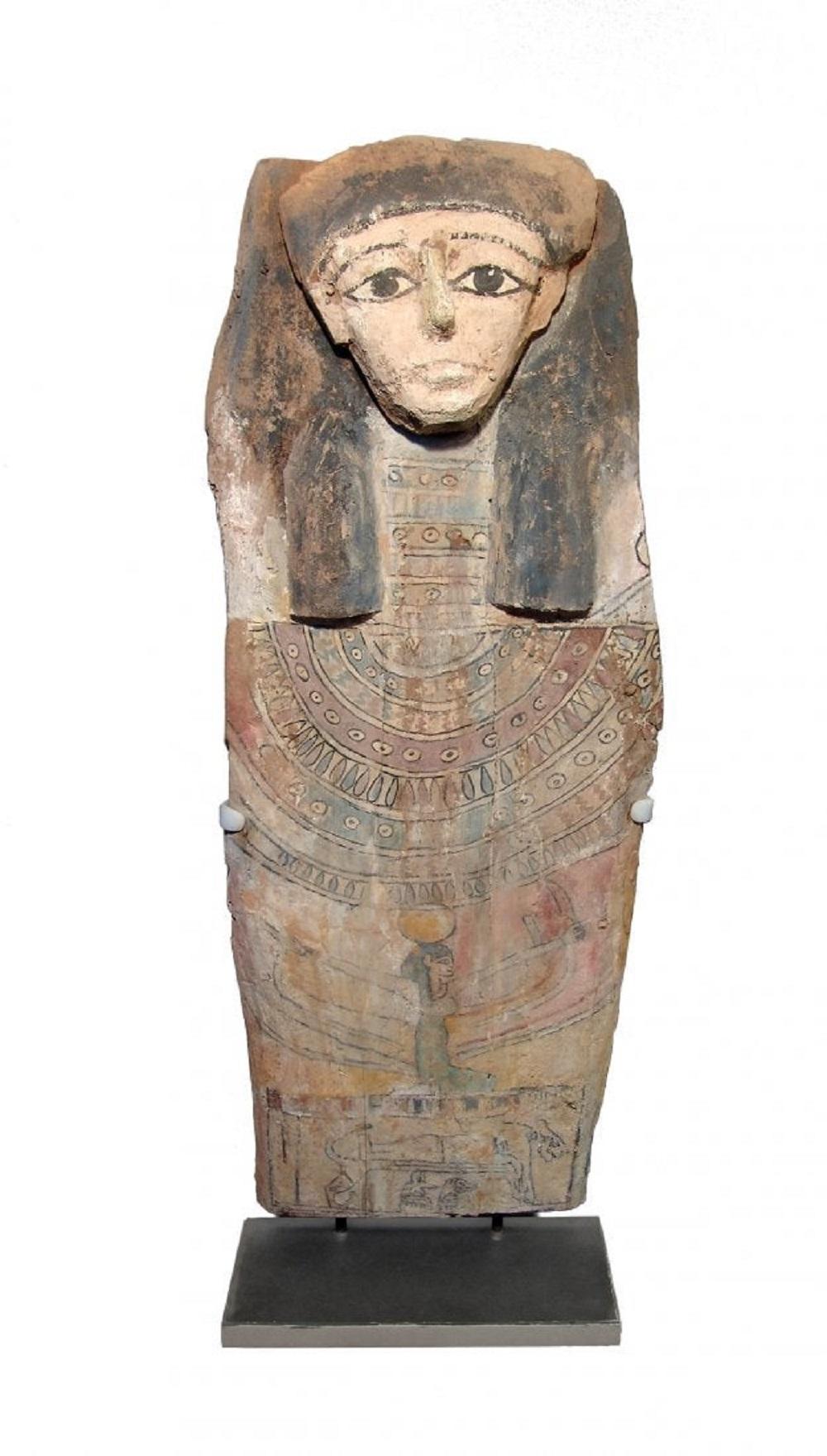 A beautiful Egyptian panel from the lid of a sarcophagus