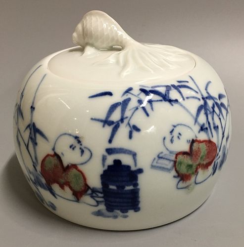 porcelain cover jar