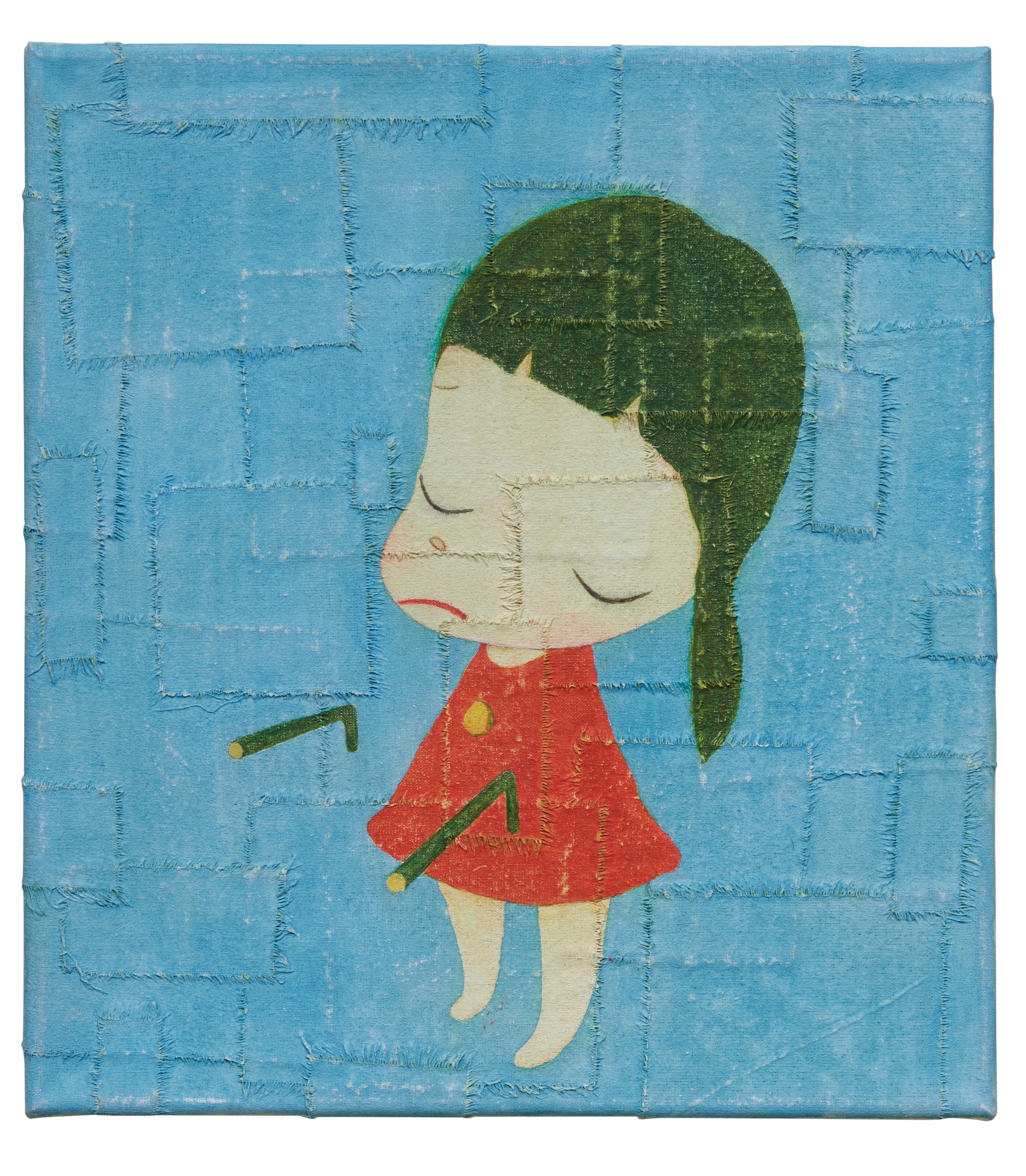 Witching acrylic on cotton mounted on canvas by Yoshitomo Nara.