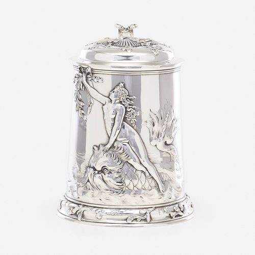 Tiffany & Co., marine-themed tankard