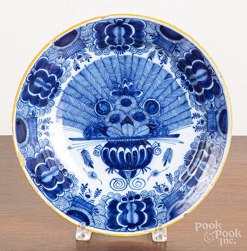 Delft blue and white charger