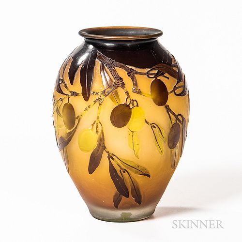 Galle Cameo Glass Vase