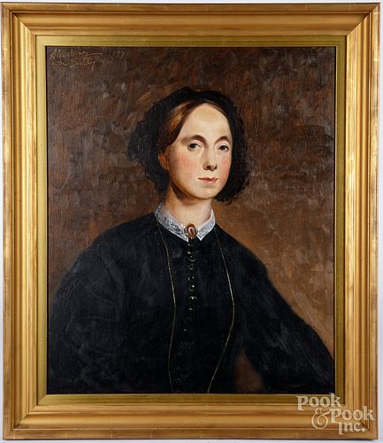 Adrian Martinez pair of oil on board portraits