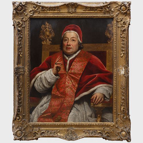Studio of Anton Raphael Mengs (728-1779)- Portrait of Pope Clement XIII