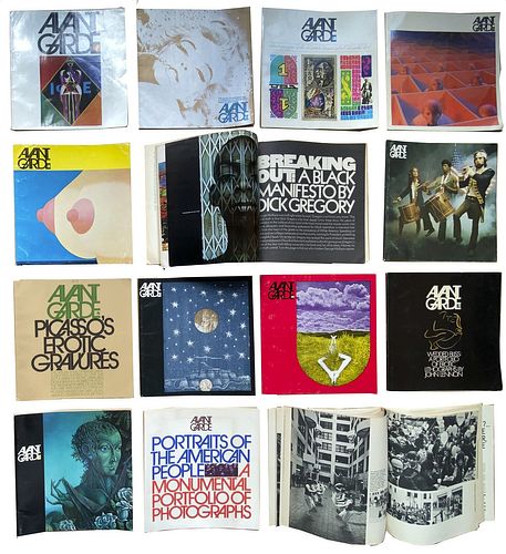 Avantgarde. 1 - 14 (All published), New York, Ralph Ginzburg, 1968-1971, 14 issues