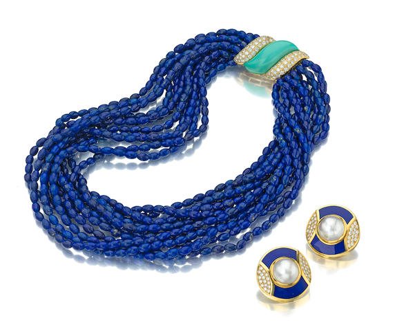 A GROUP OF GEM-SET JEWELRY