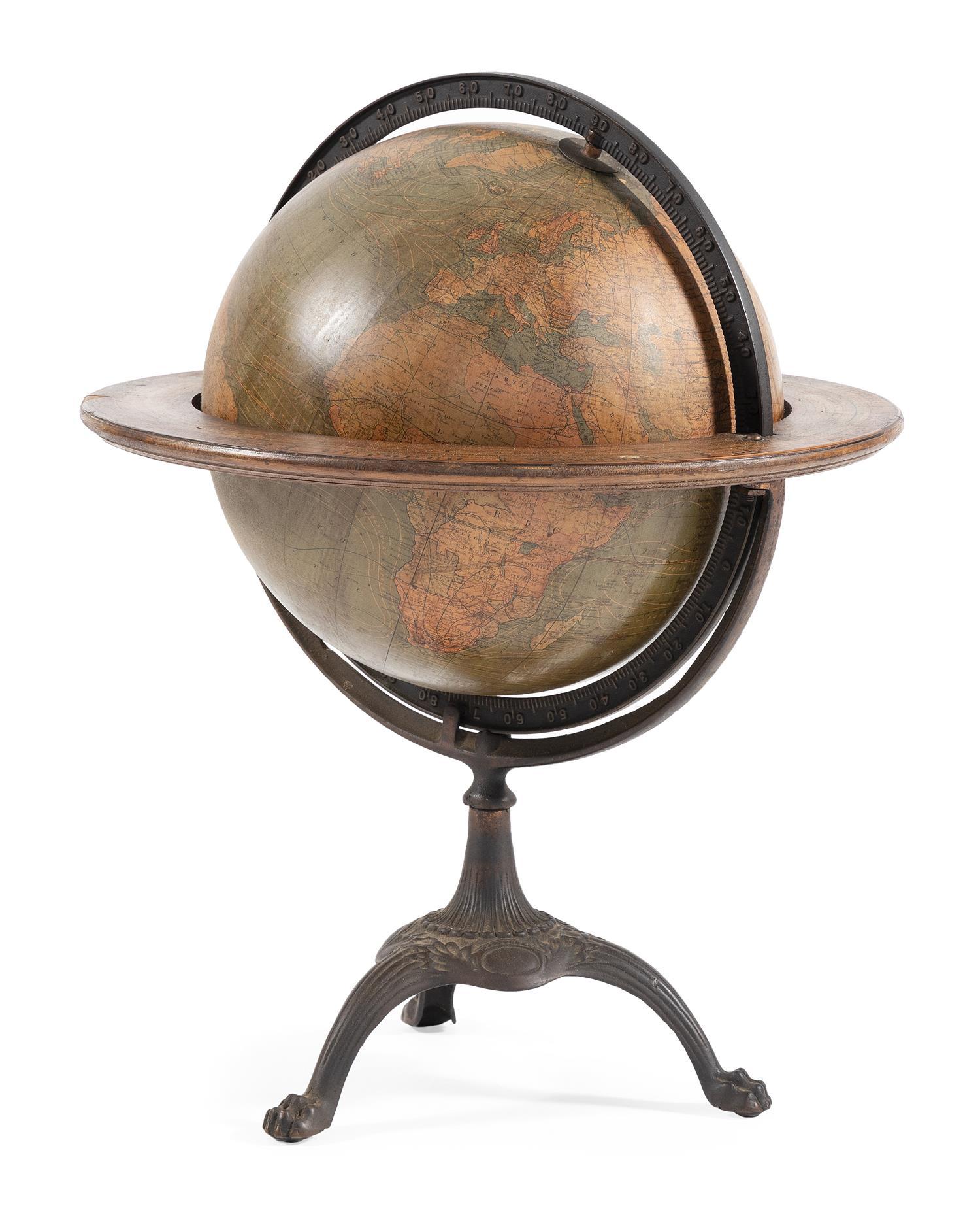 TERRESTRIAL GLOBE Late 19th/Early 20th Century