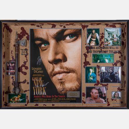 A GANGS OF NEW YORK AUTOGRAPHED MOVIE POSTER