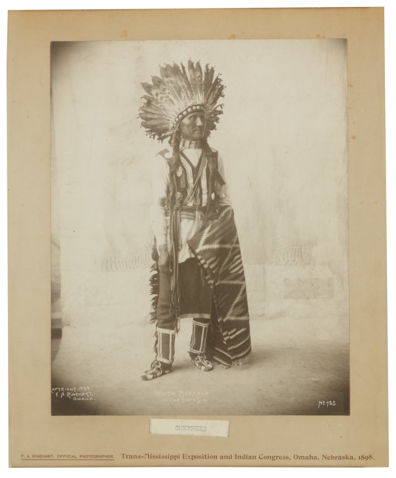 RINEHART, FRANK A. - A Little Chief, Arapahoes. No. 799 — Afraid of Eagle (Sioux). No. 766 — White Buffalo, Cheynees. No. 785. Omaha, Nebraska, 1898