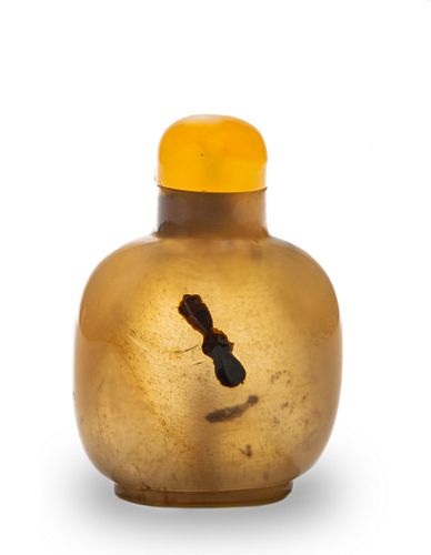 Chinese Agate Snuff Bottle, 19th Century
