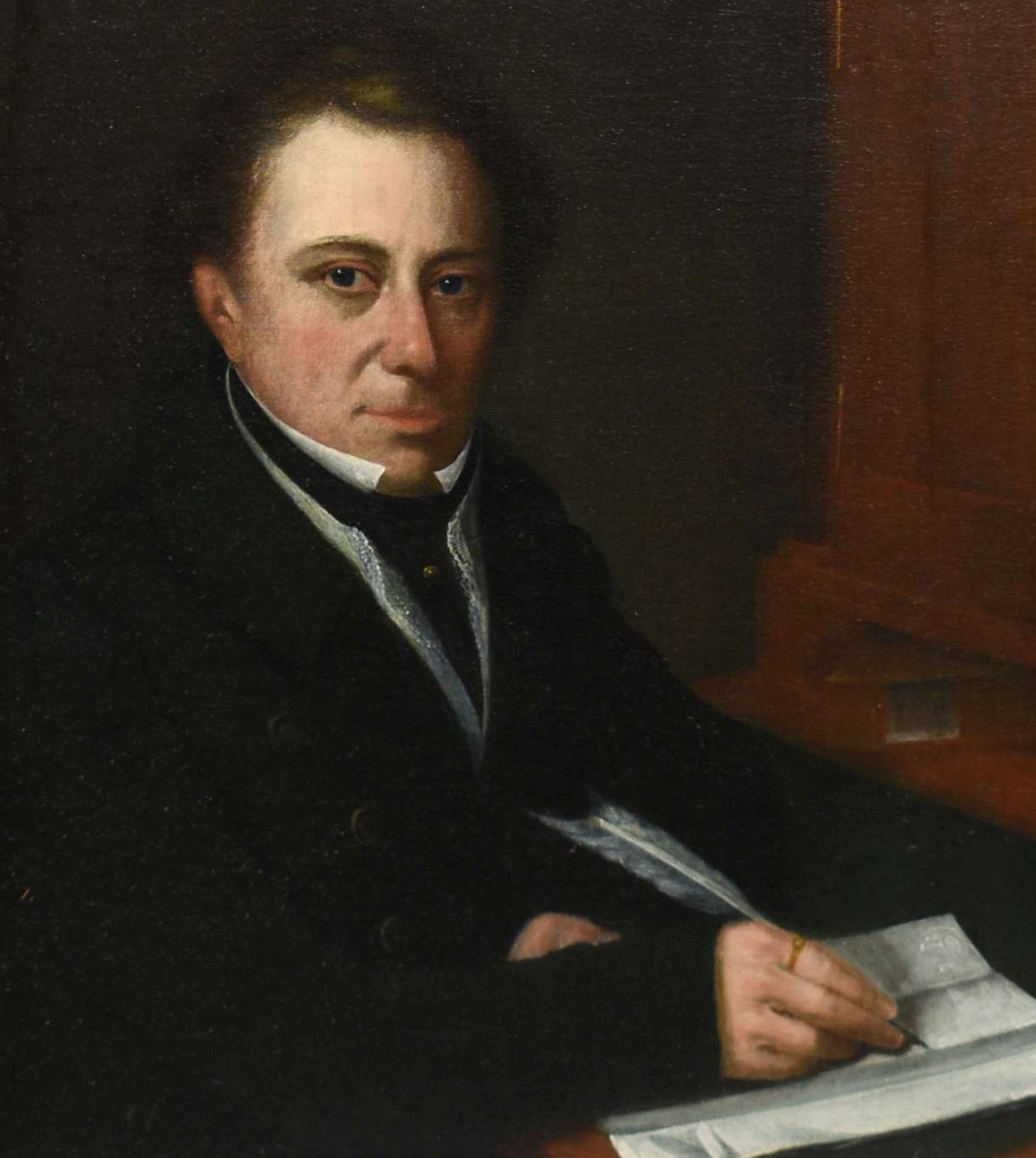 19th C. oil on canvas, portrait