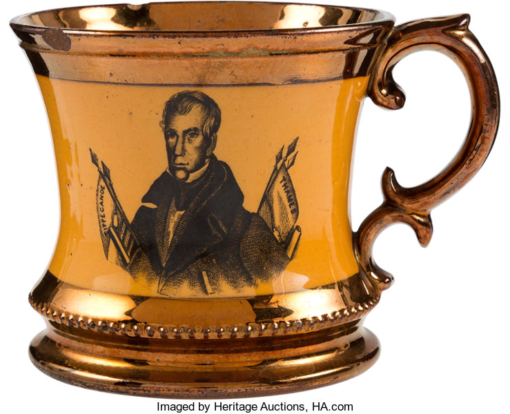 William Henry Harrison- Copper Luster Mug