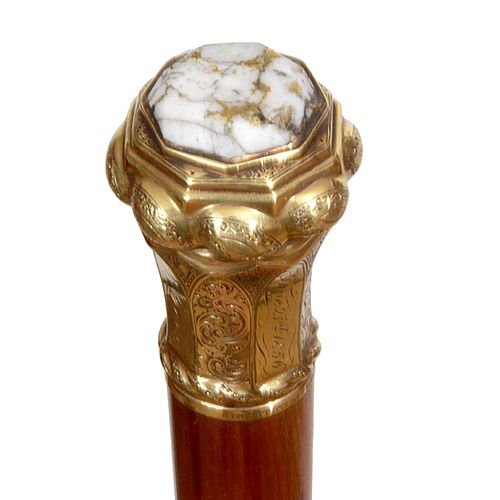 Gold Quartz Dress Cane