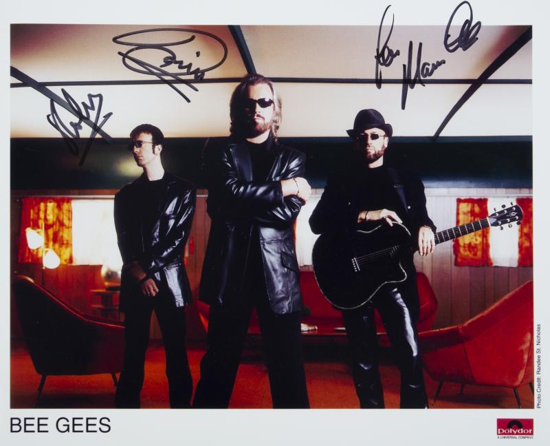 BEE GEES SIGNED PHOTOGRAPH