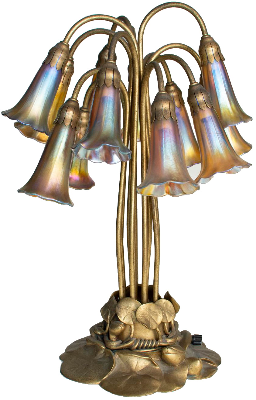 Tiffany Studios 12-Light Lily Table Lamp
