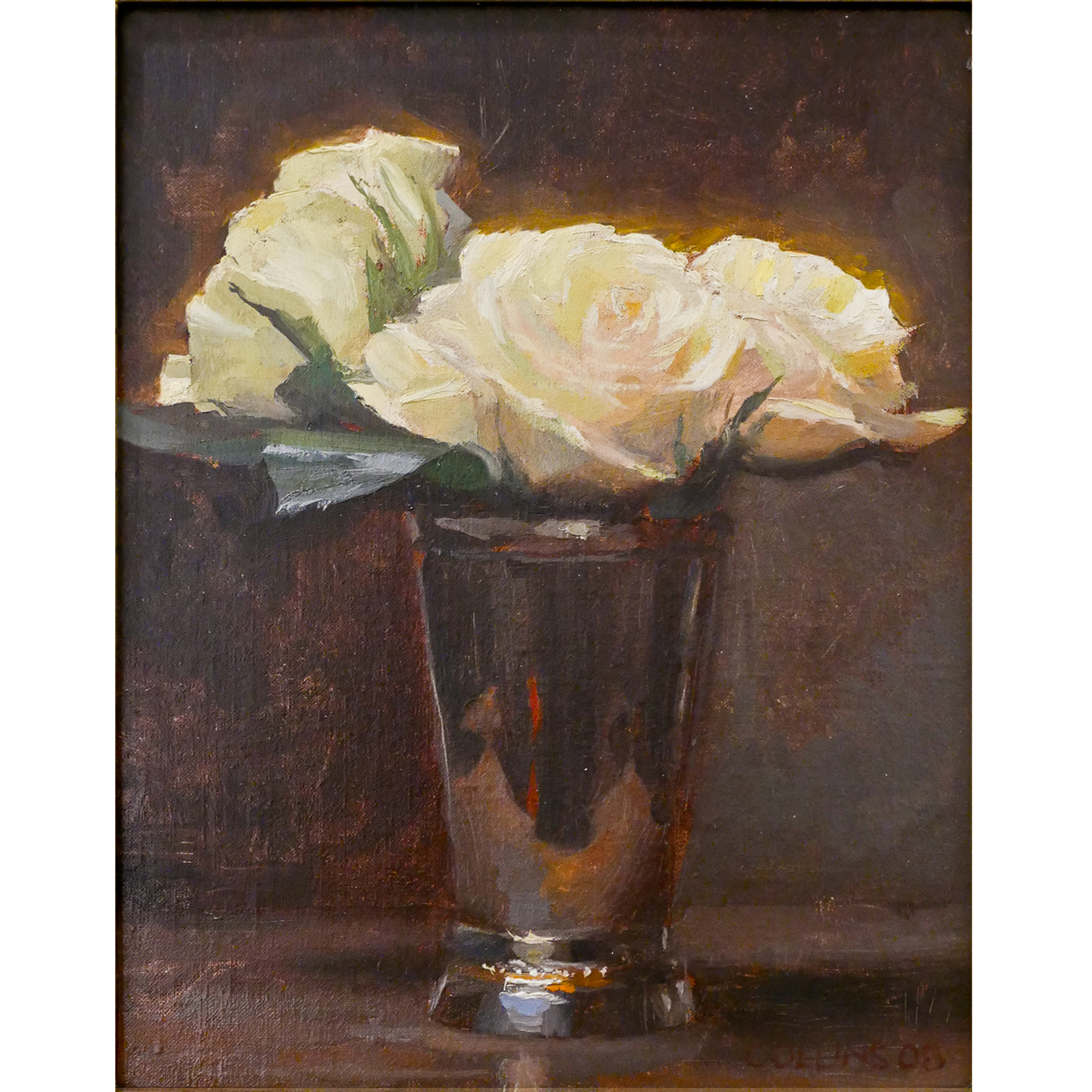 Roses in a Silver Cup II