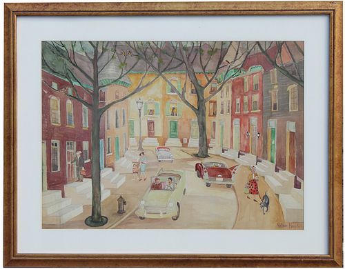 Palmer Hayden (NY, 1890 - 1973) Watercolor