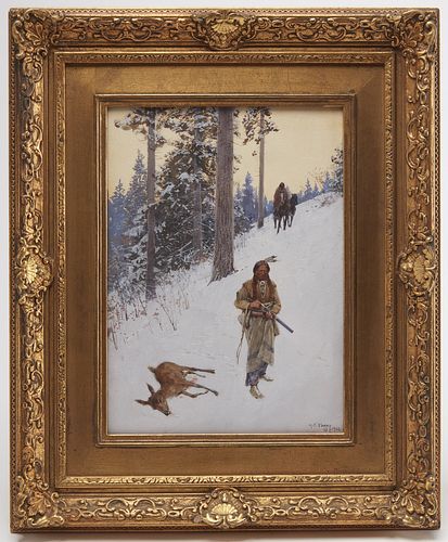 Henry Farny - Native American Hunter