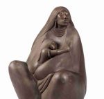 Allan Houser (Chiricahua Apache, 1914-1994) Lot is located and will ship from Cincinnati, Ohio.Earth Mother, 4-6, 1986