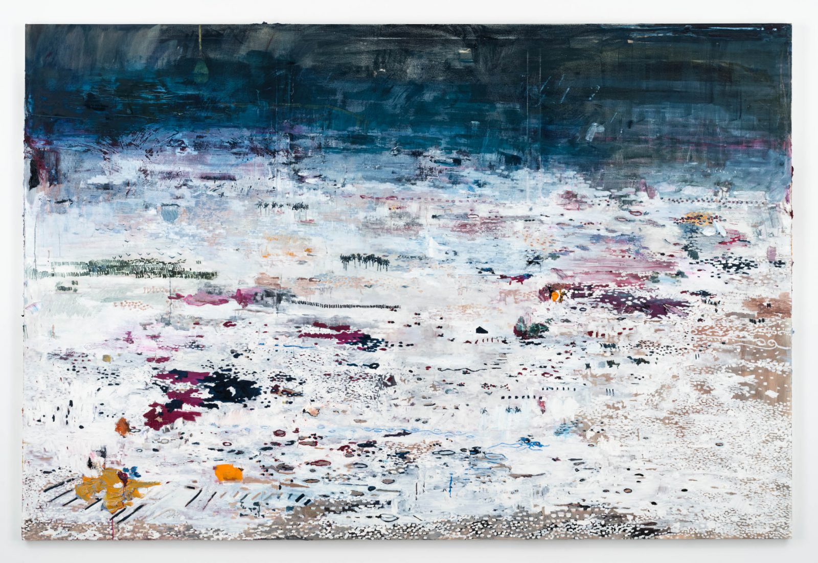 Marina Rheingantz, Pisador, 2017-2018, Oil on canvas, 78 3/4 x 118 1/8 in (200 x 300 cm)
