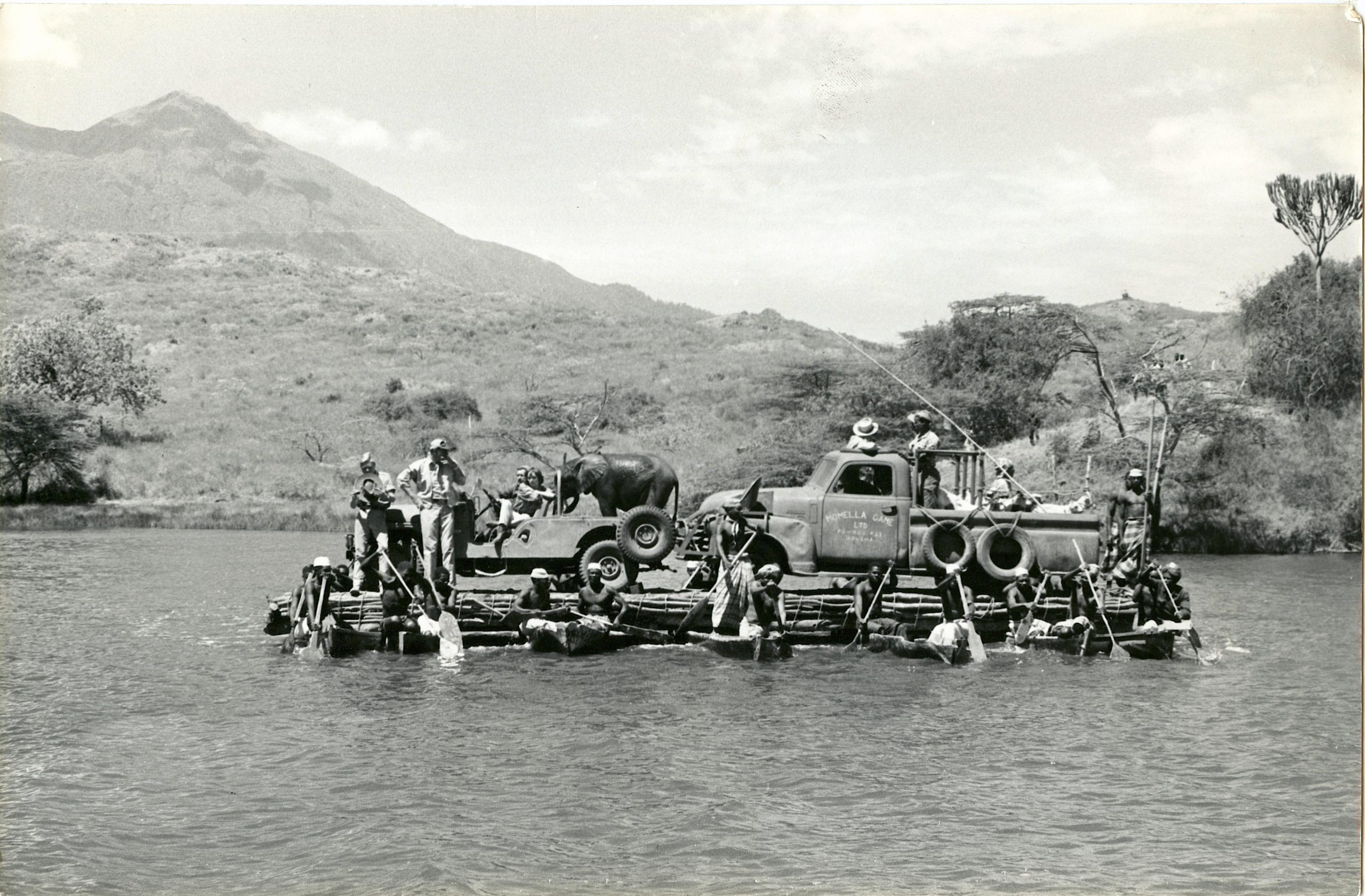 Antique / Vintage Historical Photograph African River Transport