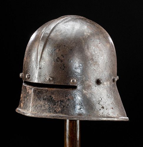 19th C. German Iron Sallet Helmet