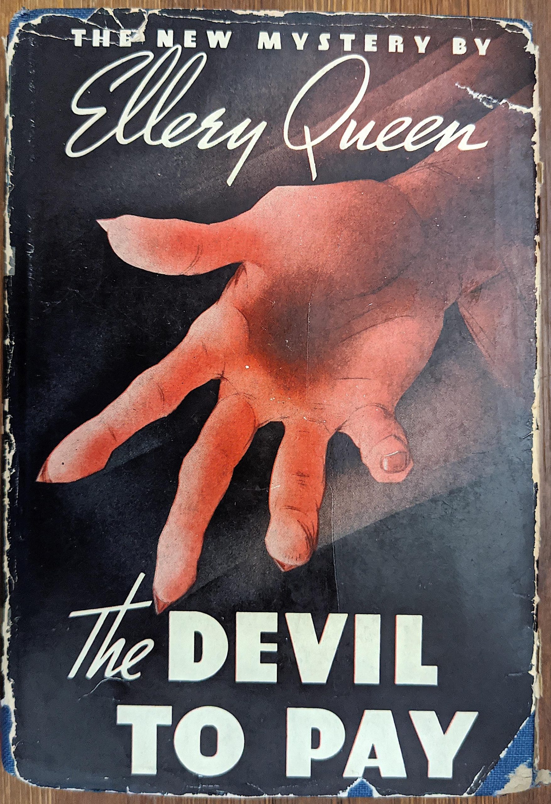 Early Novel Ellery Queen Unusual Dust Jacket