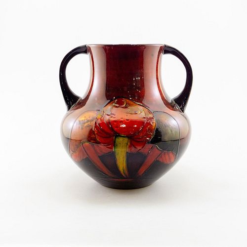 William Moorcroft Art Nouveau Flambe Vase, Claremont