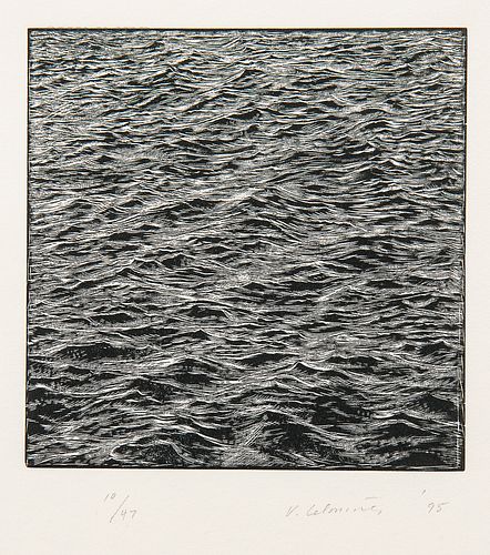 Vija Celmins (Latvian-American, b. 1938) Untitled (Ocean)