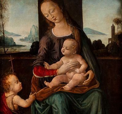 Tommaso di Credi (attivo a Firenze, fine secolo XV - inizi secolo XVI) - Madonna with Child