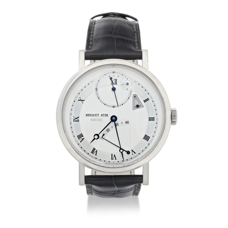 BREGUET - REFERENCE 7727 CLASSIQUE CHRONOMETRIE A WHITE GOLD WRISTWATCH WITH POWER RESERVE, CIRCA 2017