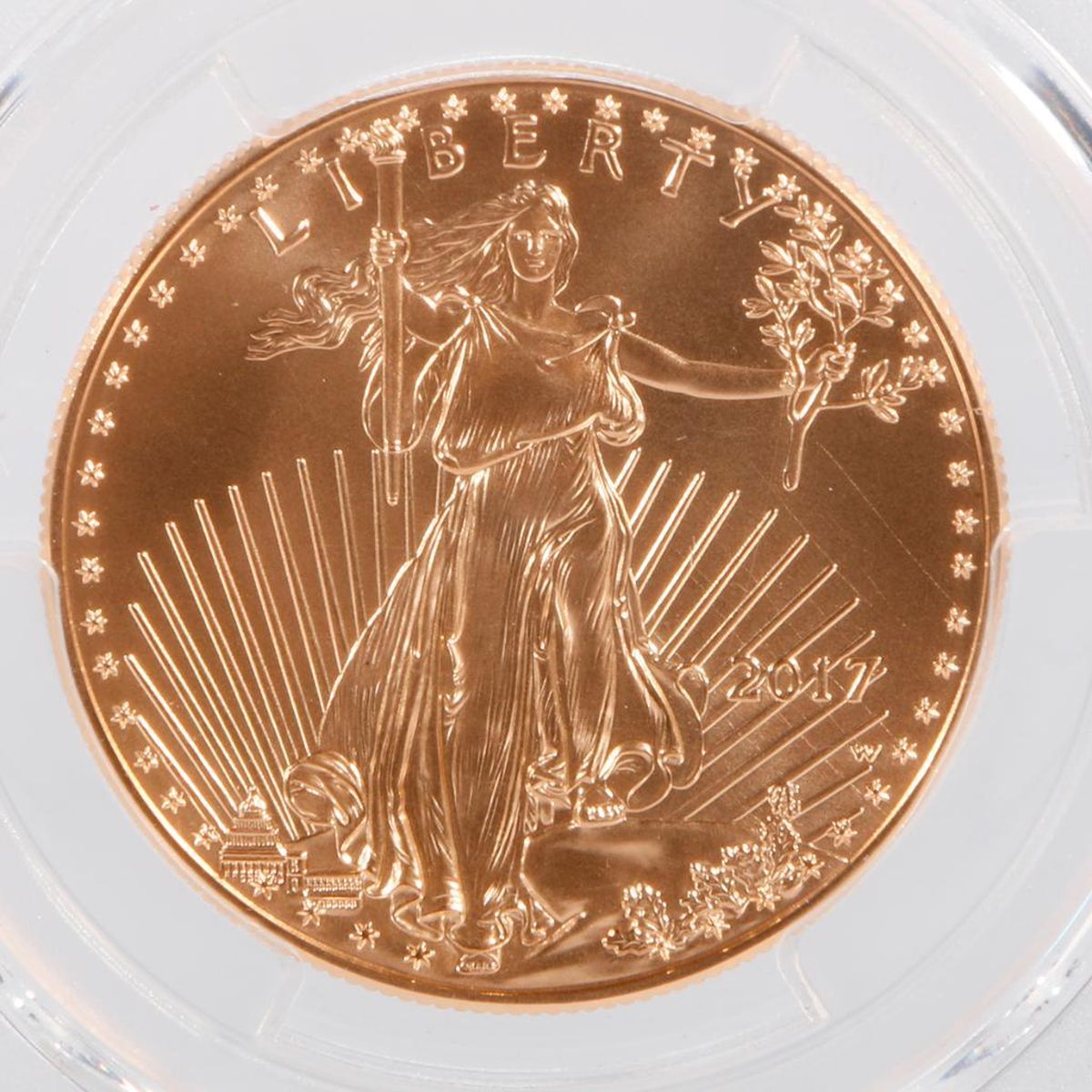 2017-W $50 burnished gold eagle
