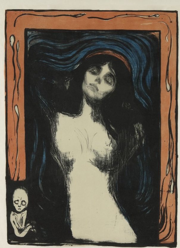 EDVARD MUNCH - MADONNA (SCHIEFLER 33; WOLL 39)