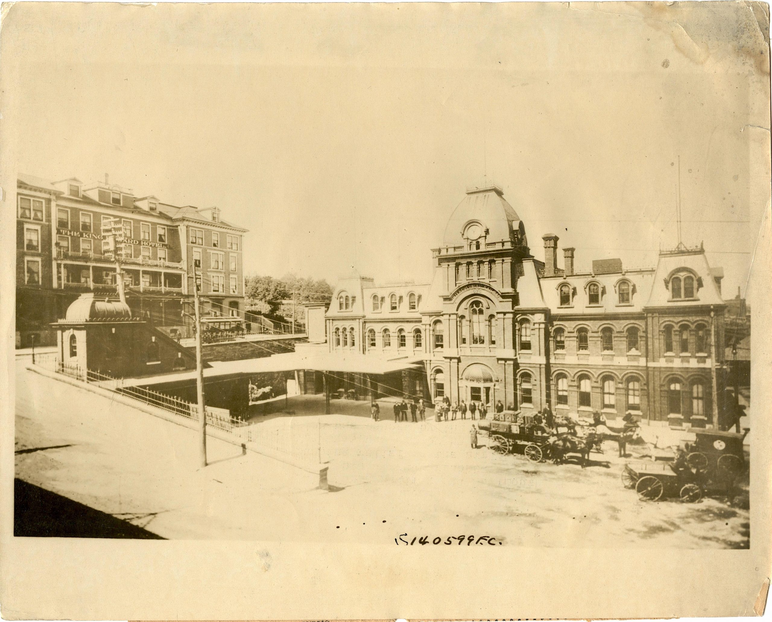 Antique / Vintage Historical Photo Halifax Station NY, 1917