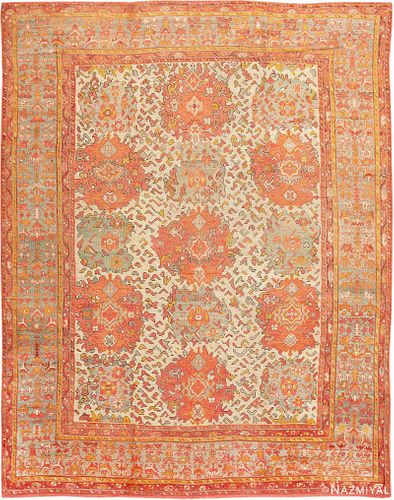 Antique Turkish Oushak carpet