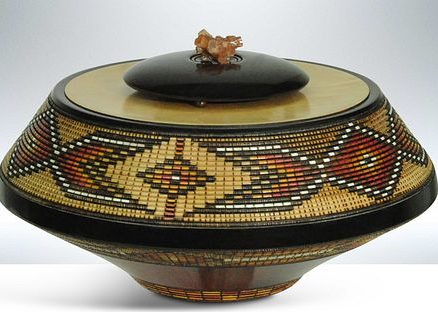 Keoni Morning Light Carved Wood Vessel