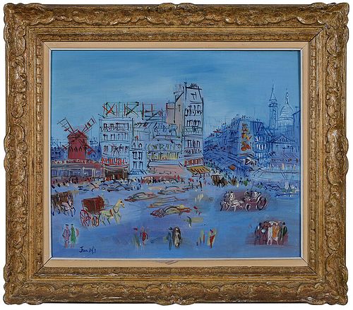 Jean Dufy (French, 1888-1964) Paris, Place Blanche