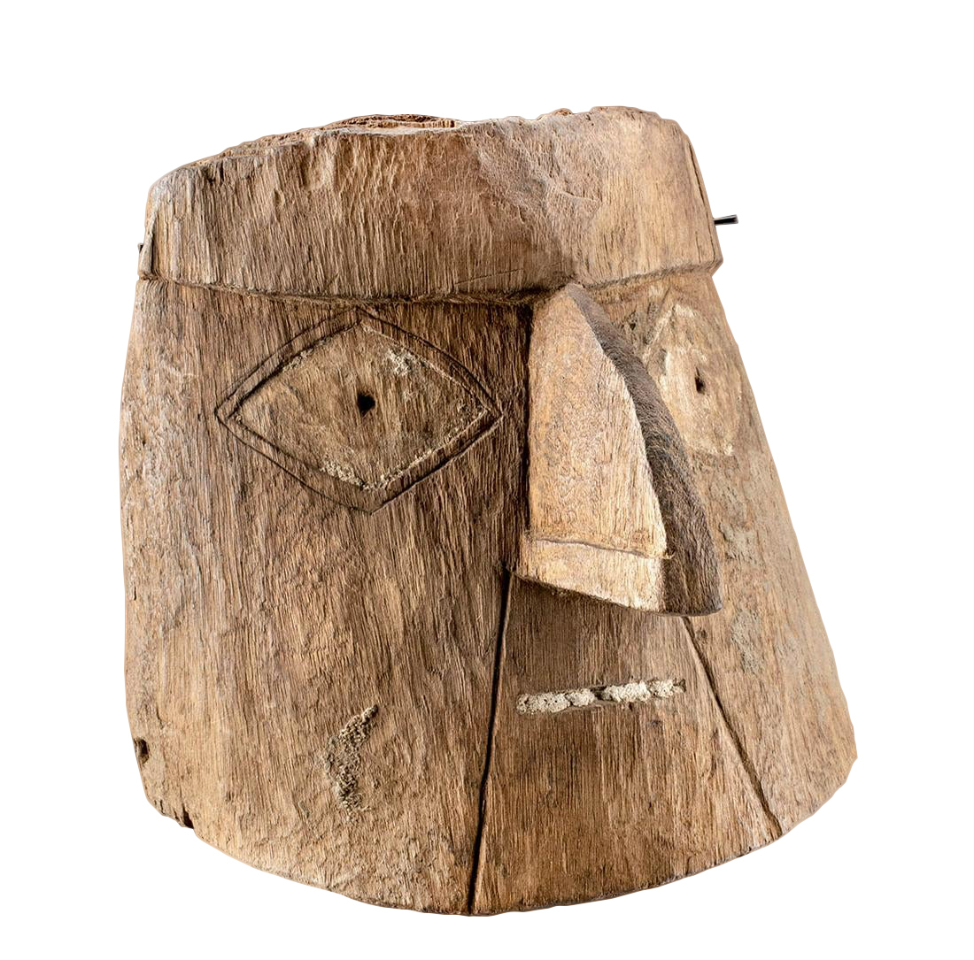 Fabulous Chancay Wood Mummy Mask