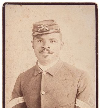C.S. Fly Cabinet Card of 24th Infantryman, Tombstone, Arizona Territory, circa 1882