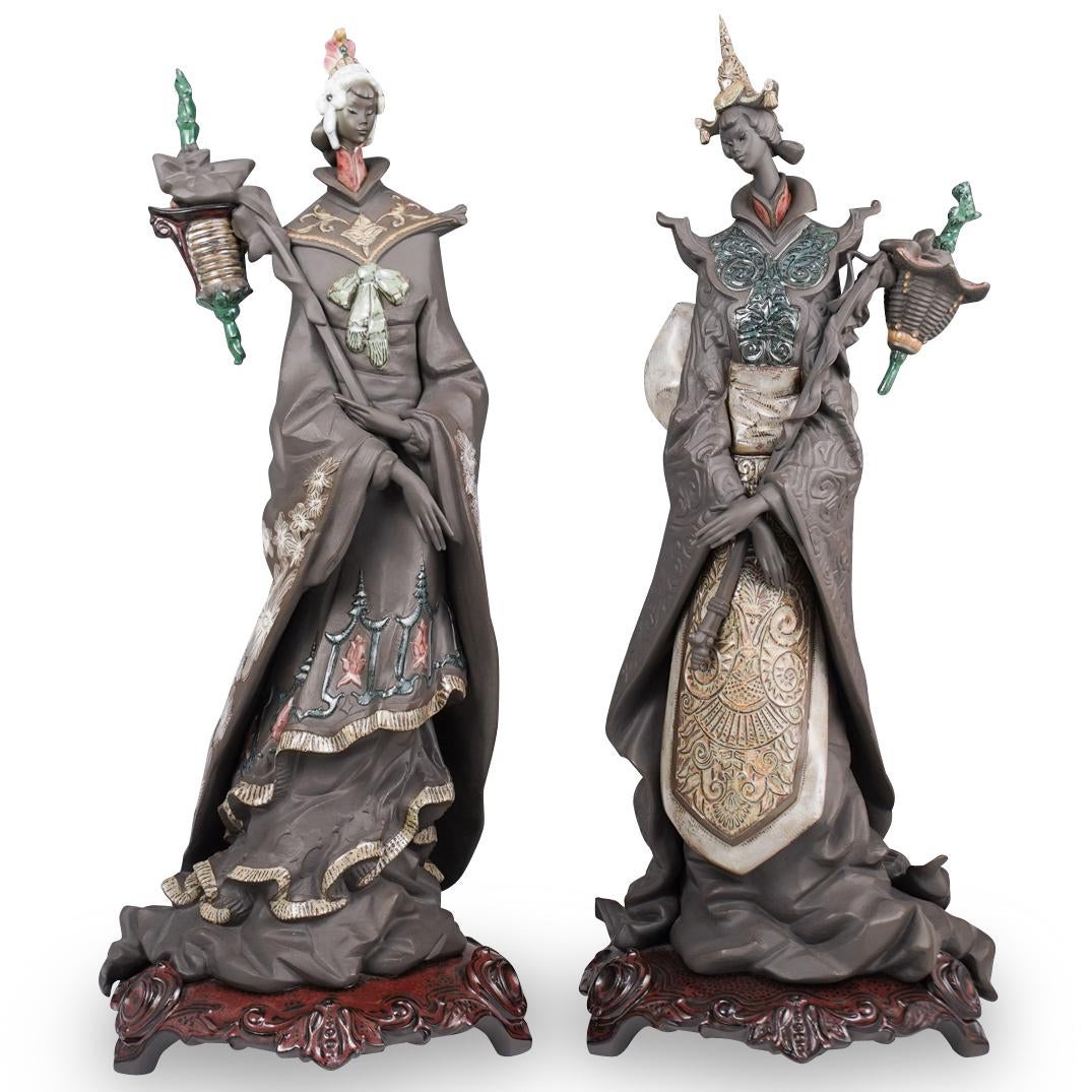 Pair Of Limited Edition Lladro "Oriental Fantasy"