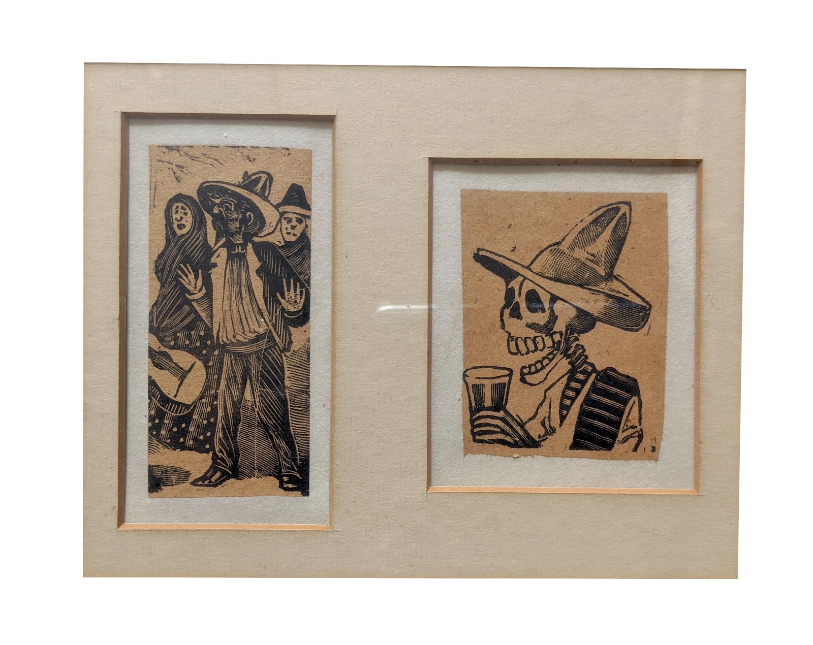 JOSE GUADALUPE POSADA (1852-1913) Set Of 2 Relief Engravings On Metal.