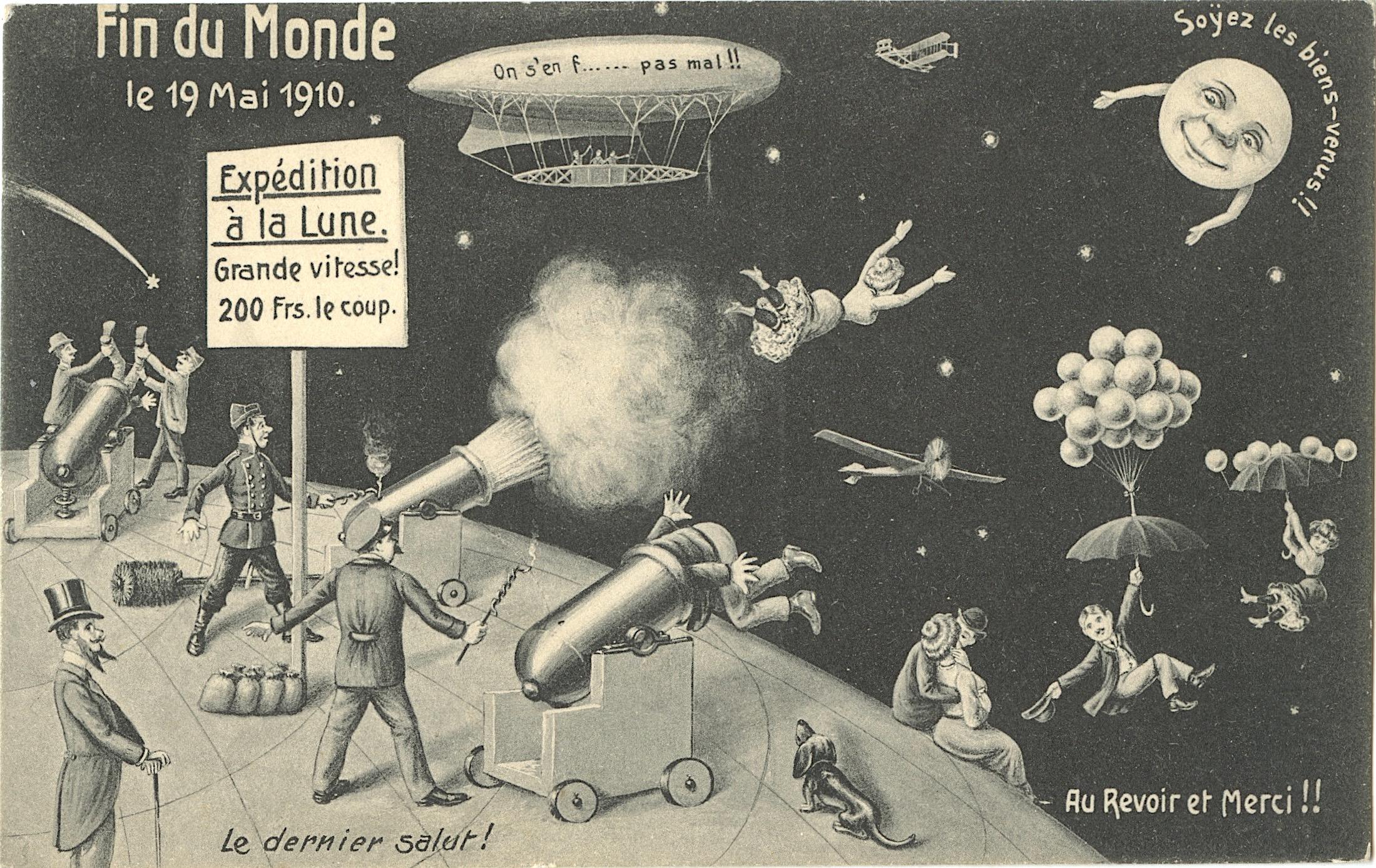 Antique / Vintage Postcard Find Du Monde, 1910