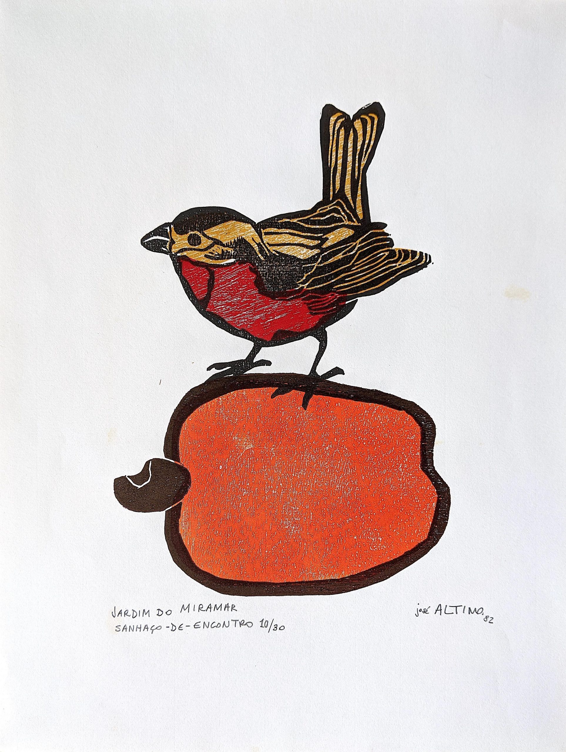 JOSE ALTINO Brasil L. Edit. Xilogravure 10/30, Signed
