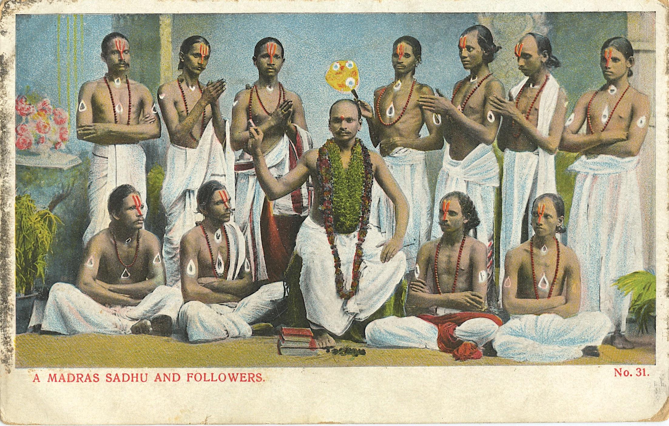 Antique / Vintage Postcard Madras Sadhu