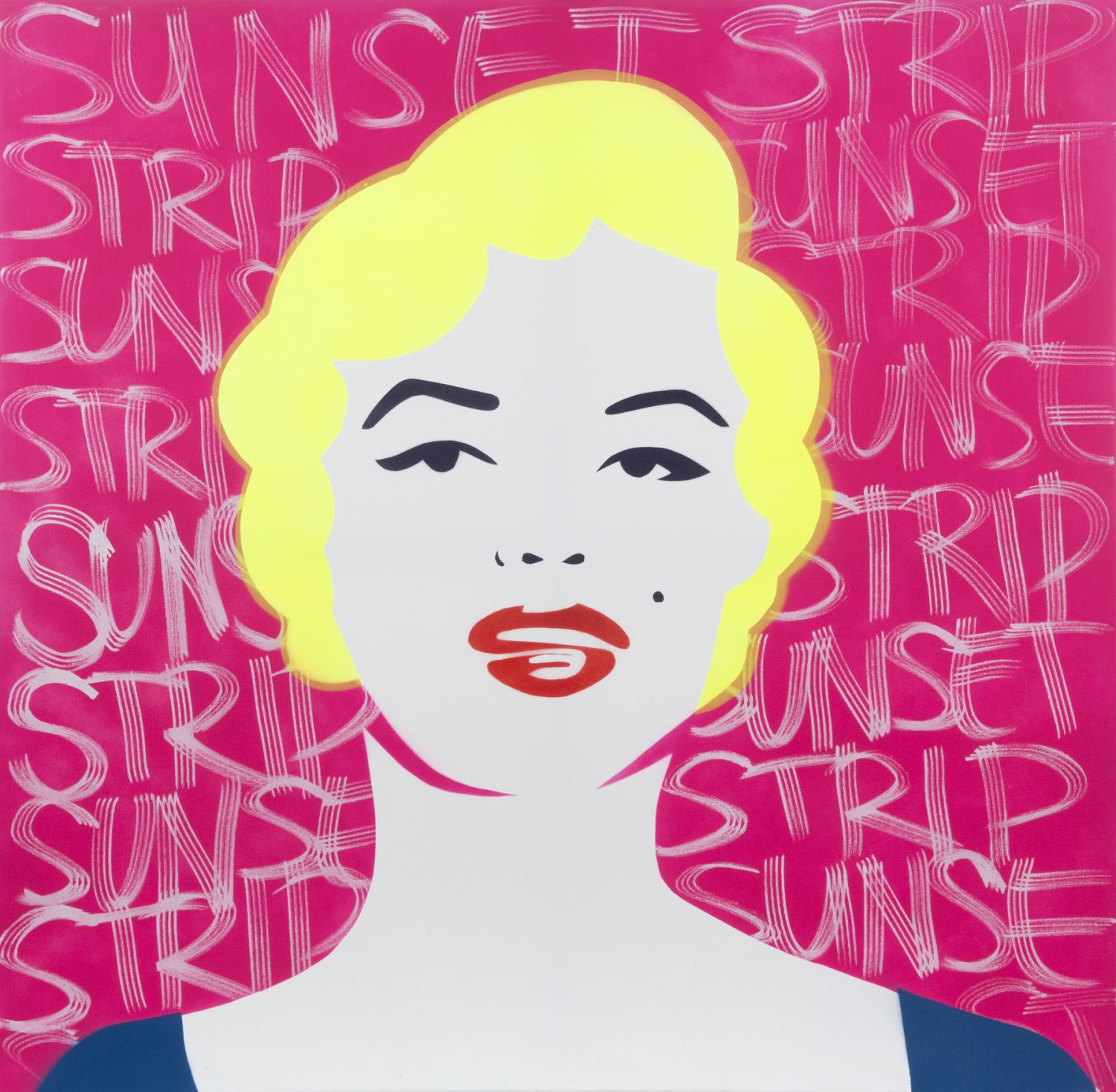 MARILYN MONROE-RELATED 2015 'STREET ART' BY CHARLES UZZELL-EDWARDS AKA PURE EVIL