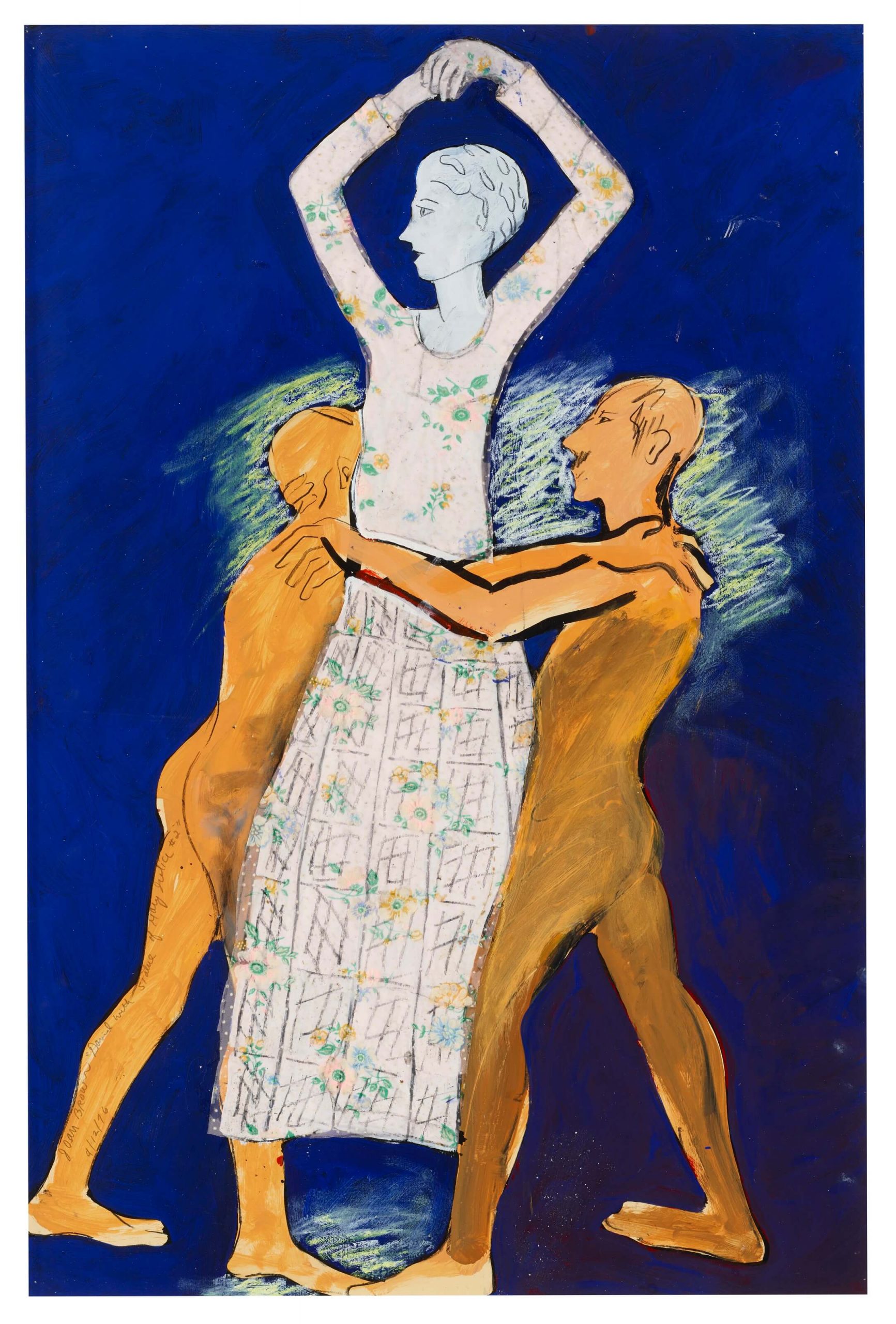 Joan Brown (1938-1991) David with Statue of Mary Julia #2