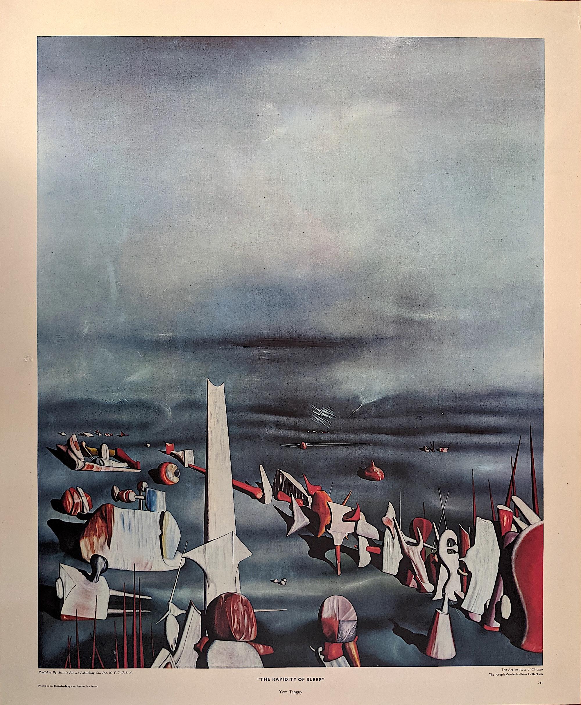 YVES TANGUY Vintage Litho The Rapidity Of Sleep