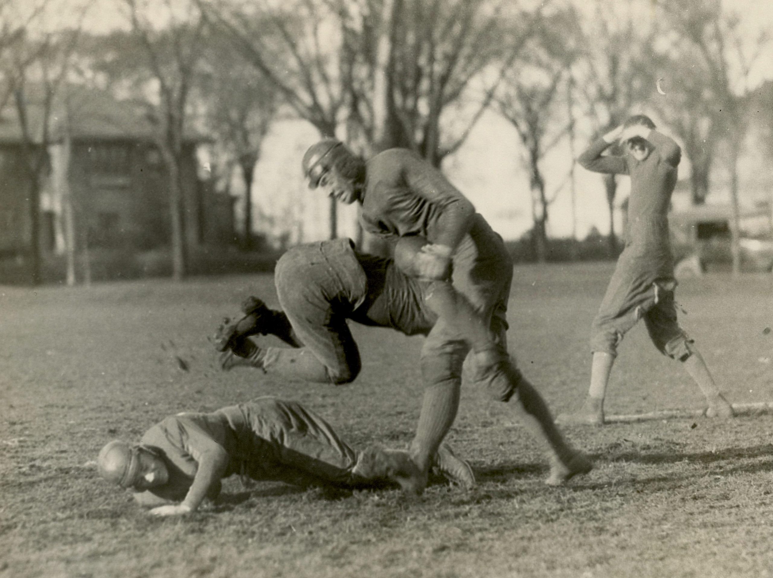 Historical Photo Football North Western Practice 1923